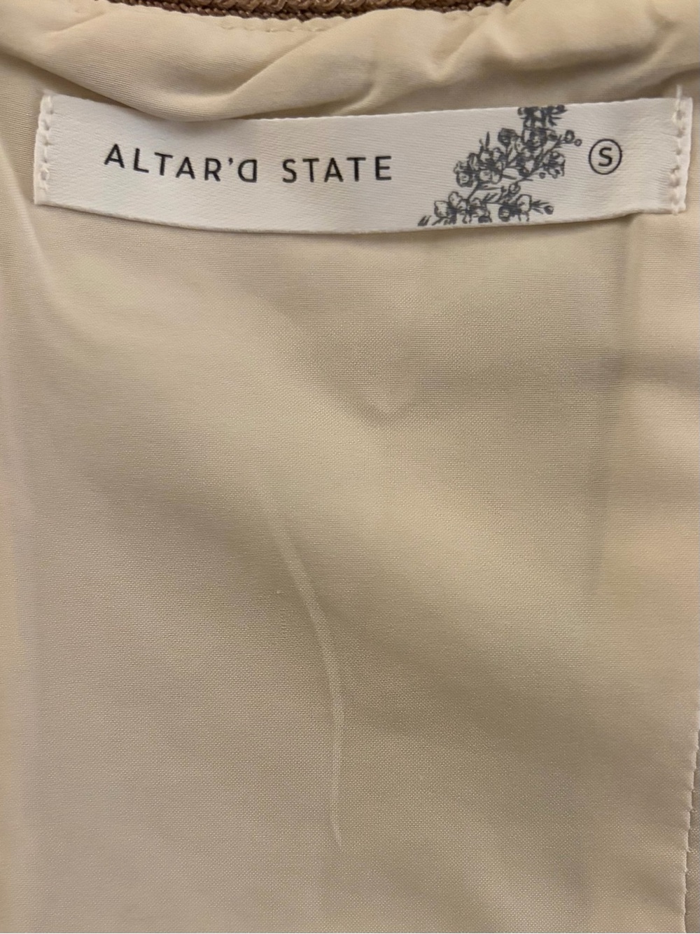Altar’d State NWT Floral Sequin Crop Top Bustier Tank Size Small - Picture 6 of 10